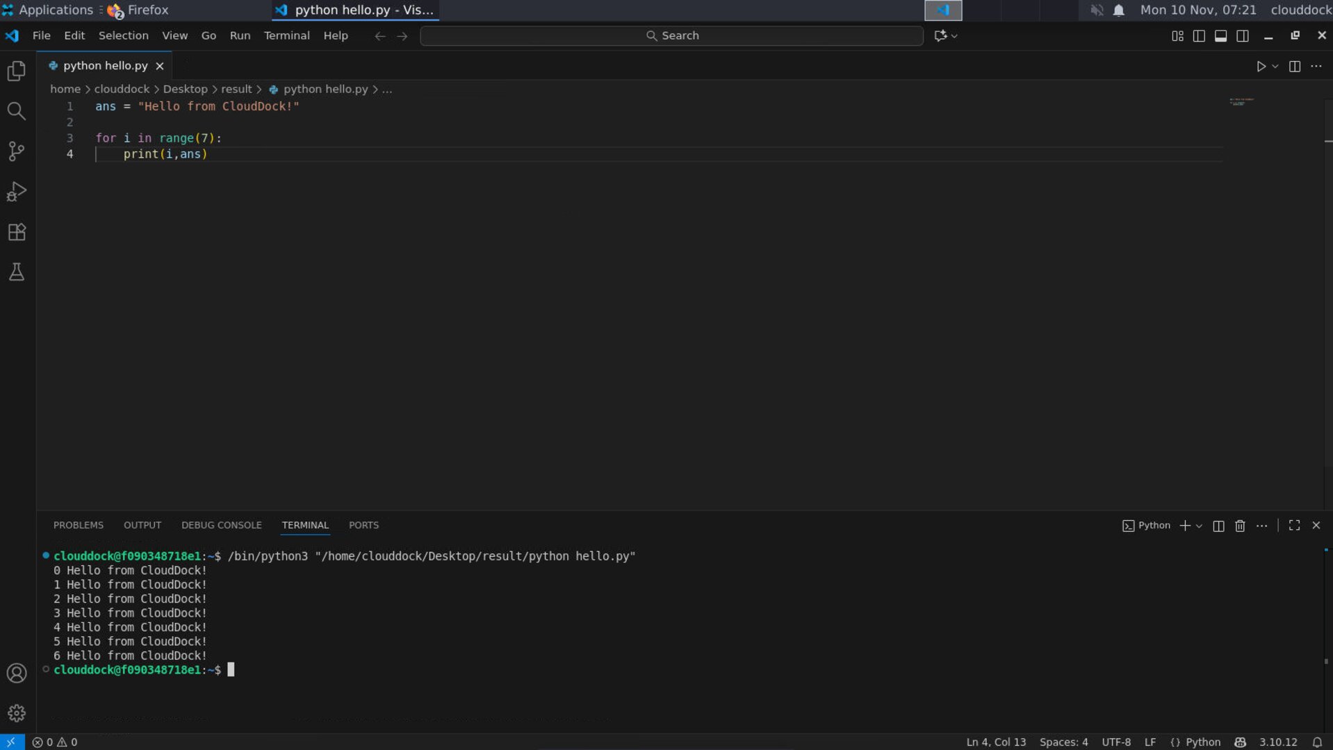 VS Code in the App Store — install and open