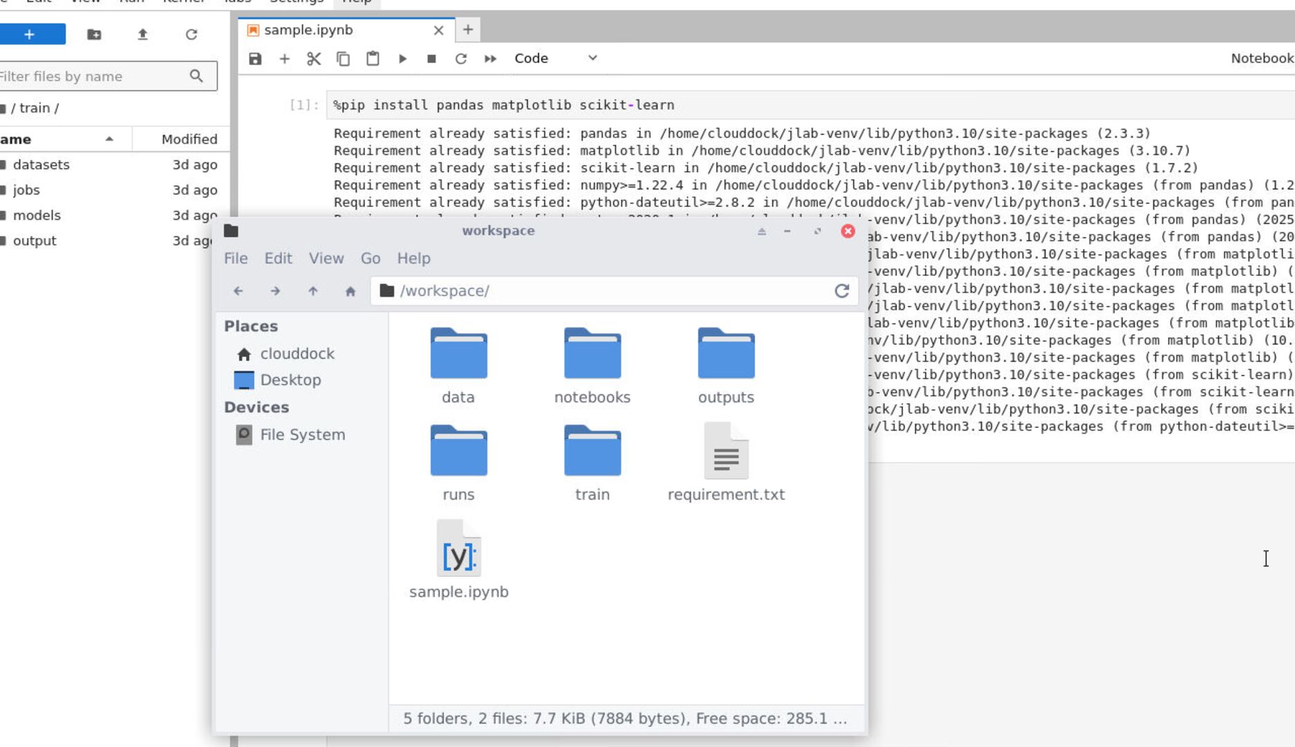 Workspace file tree suggestion