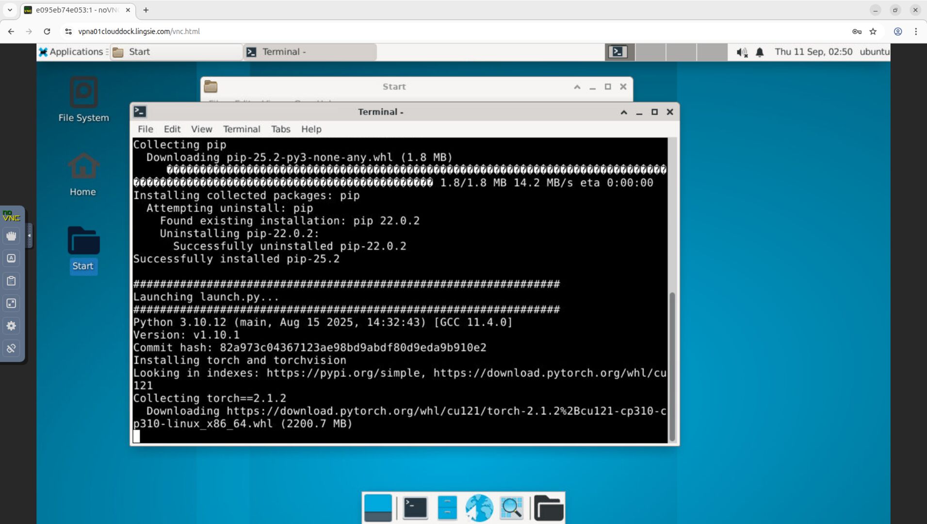 SD first-run dependency install