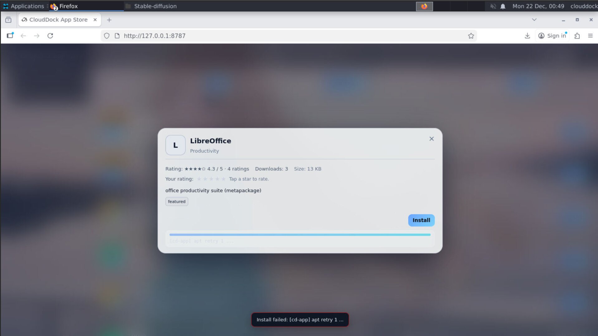 App Store rollback on failure