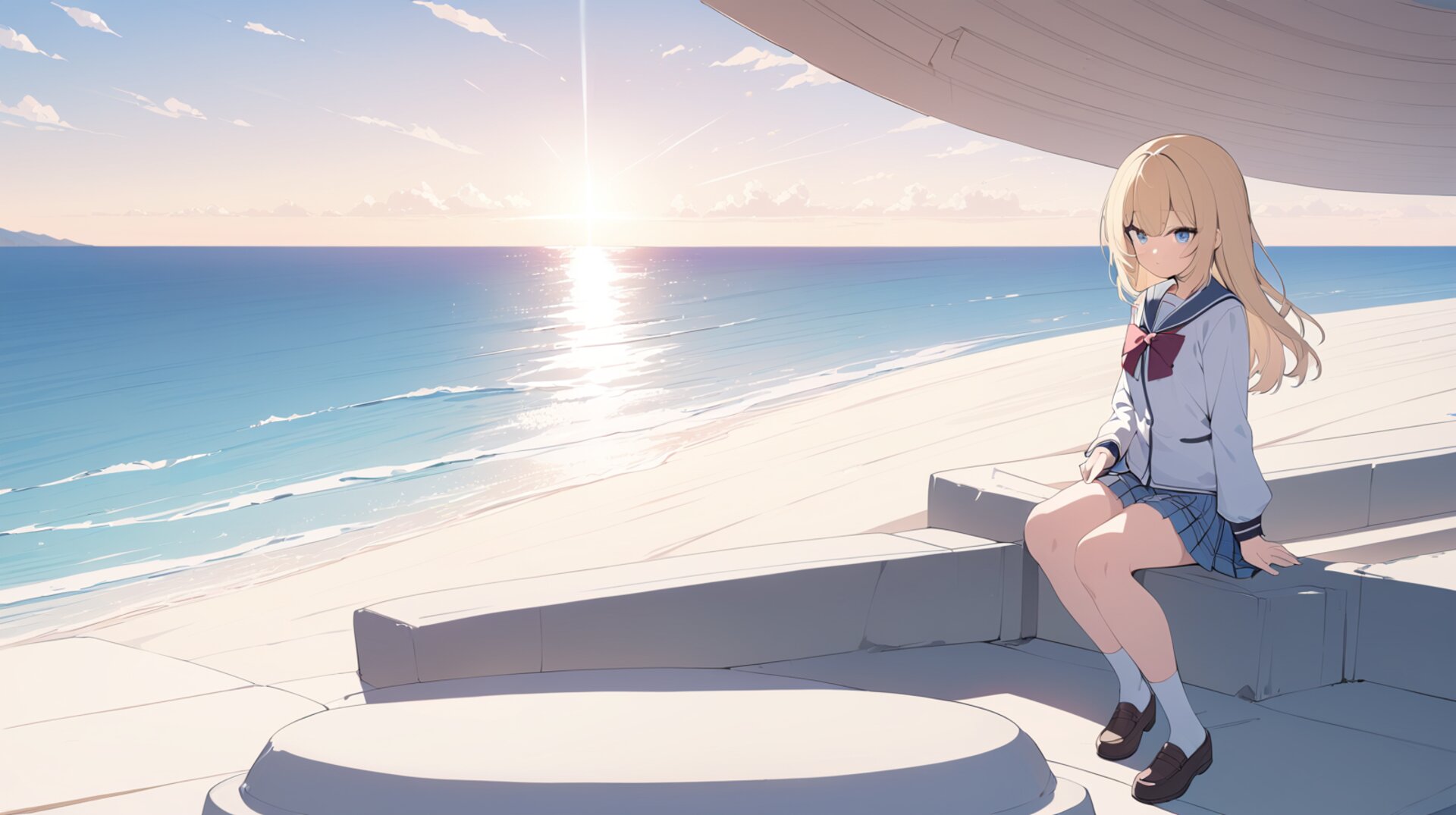 Higher denoising example: new pose and lighting, character preserved