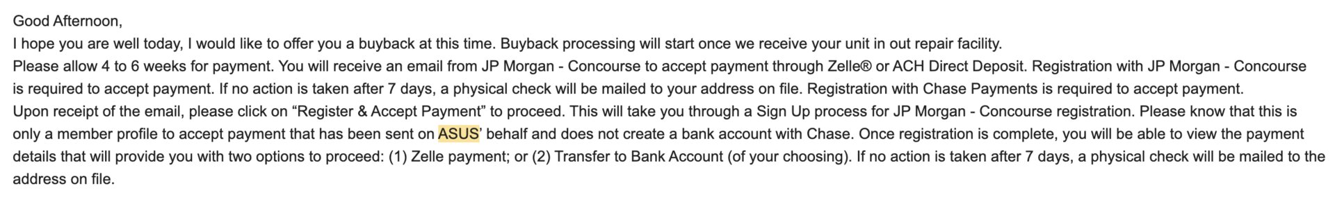 Email: buyback details